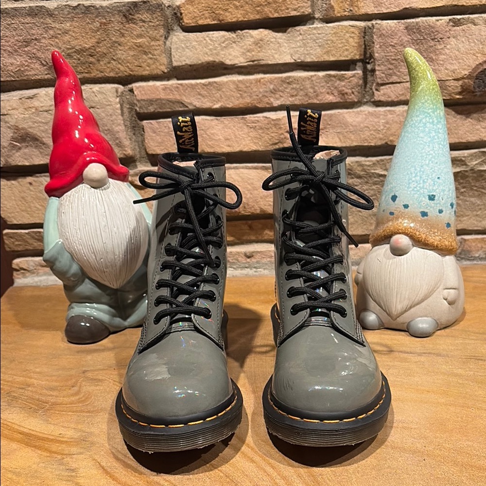 NOT FOR SALE: Dr. Martens Gray Combat Boots 🥾! - Picture 2 of 9